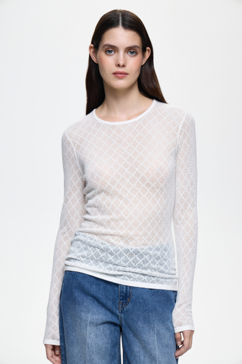 Джемпер ажурный