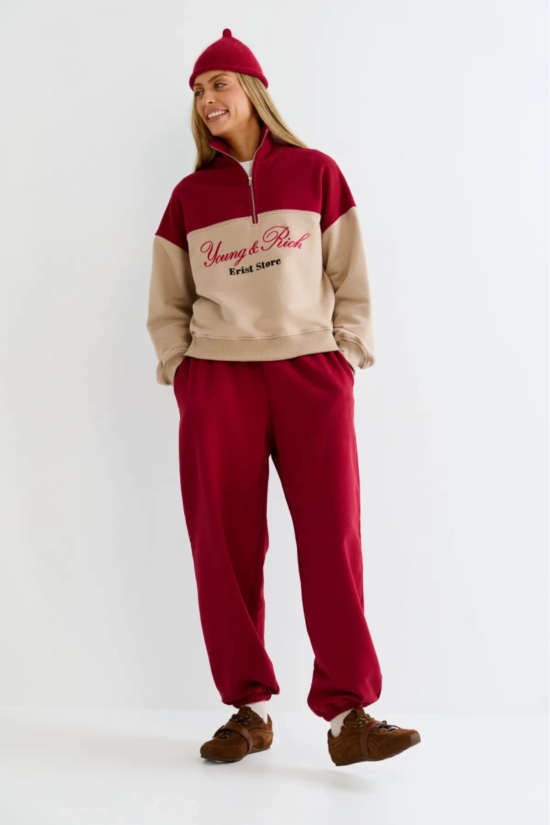 Анорак в контрастных цветах Erist store, цвет: красный, НФ-00003169 купить онлайн