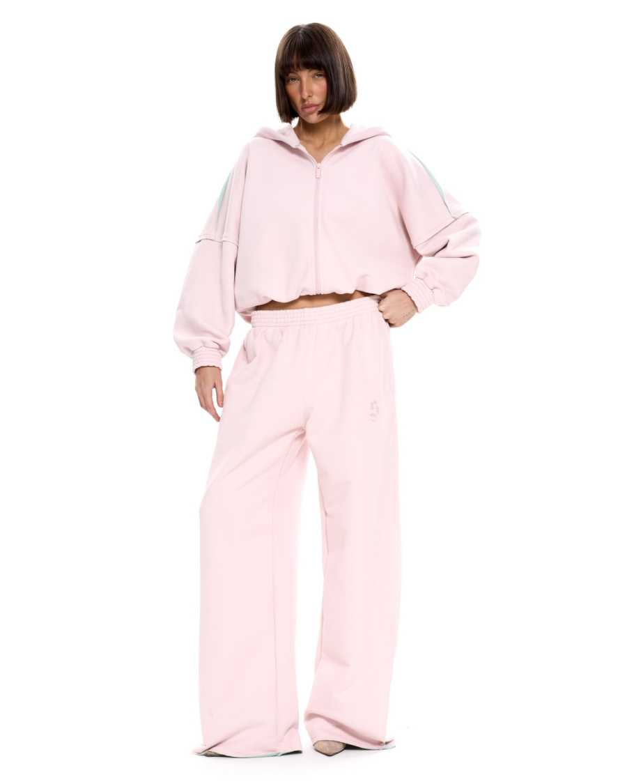 Костюм с палаццо Suborbia, цвет: розовый-ментол, 006760 купить онлайн