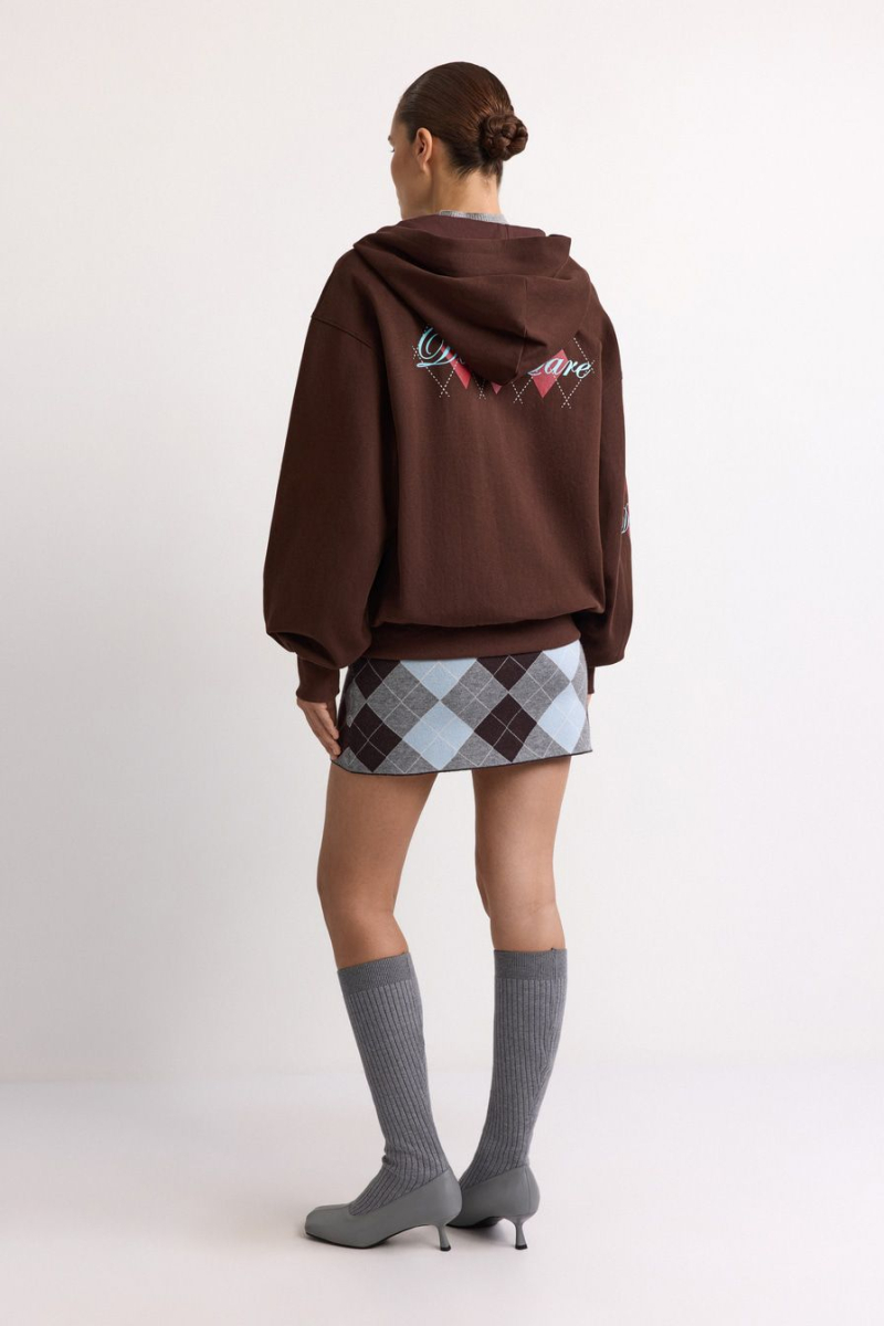 Худи с принтом TOPTOP, цвет: коричневый, TT.054.17841.701 купить онлайн
