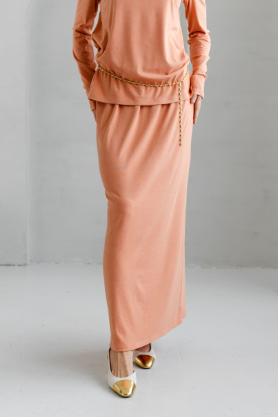 Юбка из трикотажа на резинке