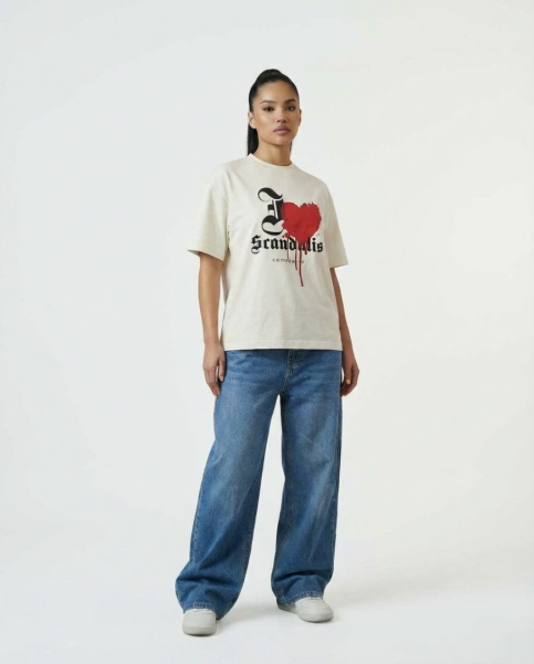 Футболка «Любовь» SCANDALIS, цвет: белый, ФБ037а купить онлайн