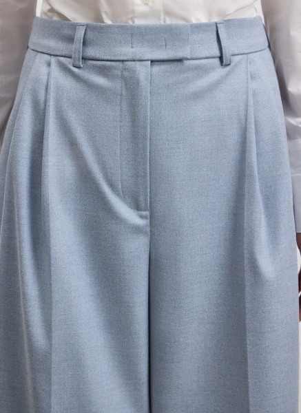 Брюки широкие ALL WE NEED, цвет: голубой,  купить онлайн