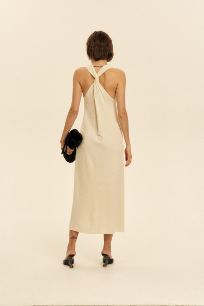 Платье трикотажное с крестом на спине SAGAS, цвет: белый, 250001 купить онлайн