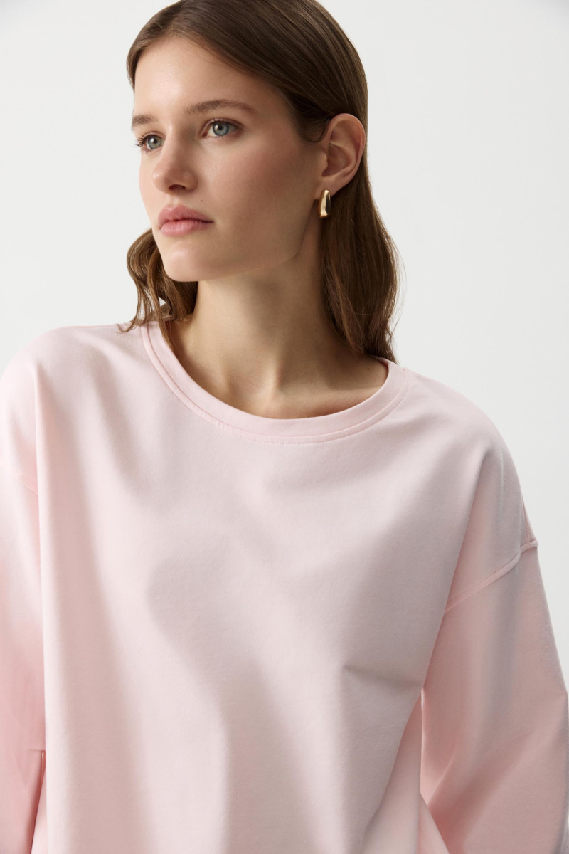 Лонгслив с широкими рукавами Charmstore, цвет: розовый, 205-52158-221 купить онлайн