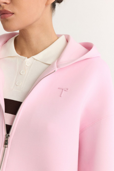 Худи из неопрена на молнии TOPTOP, цвет: розовый, TT.054.15833.300 купить онлайн