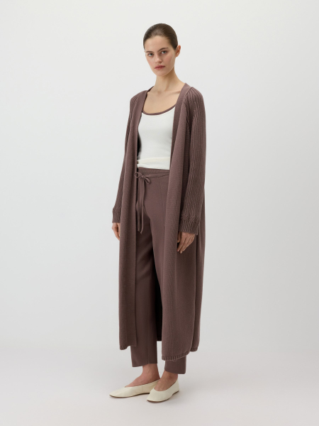Длинный кардиган Conso, цвет: коричневый, KCL 260701 - кофейный купить онлайн
