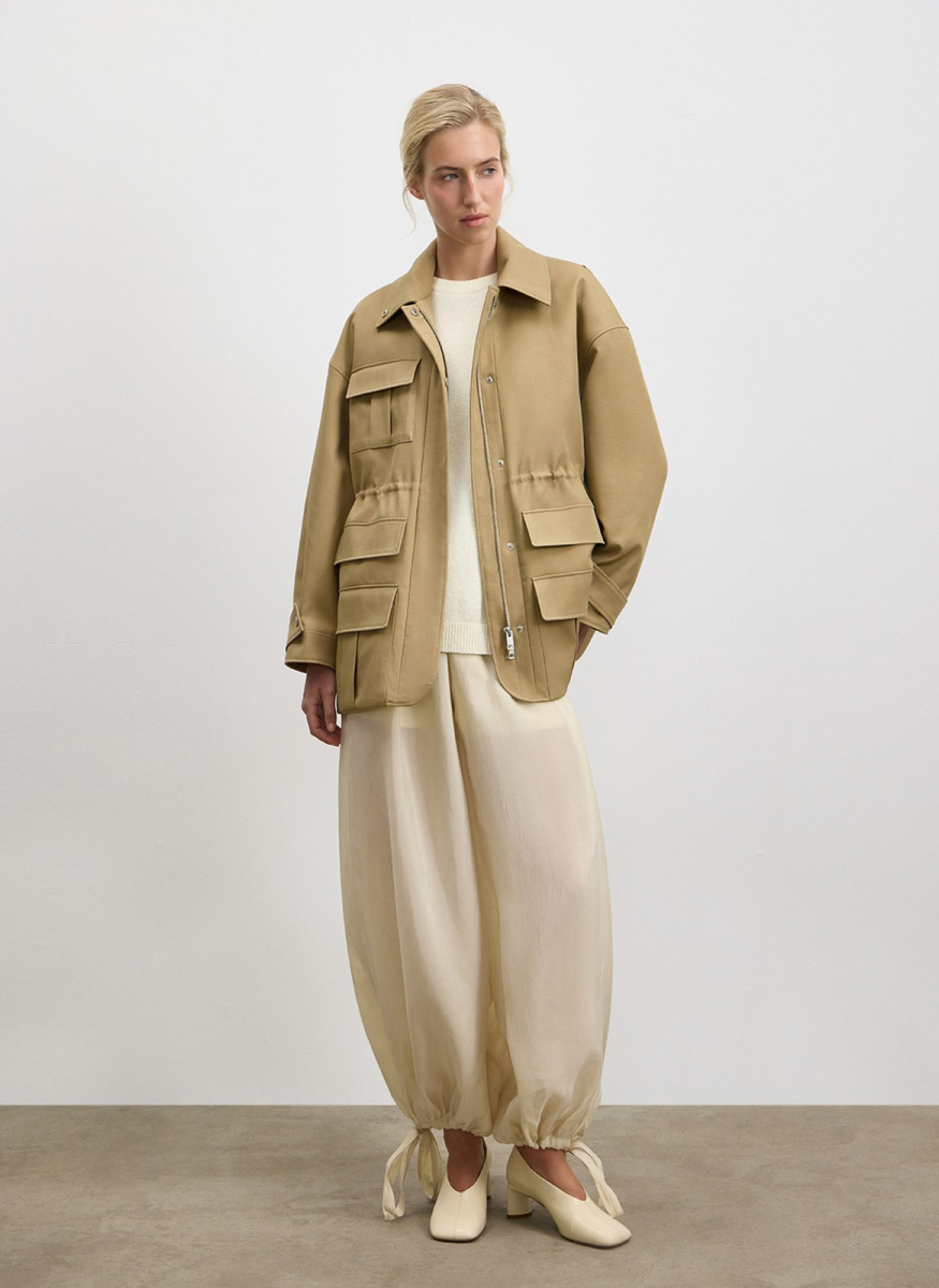 Куртка свободного кроя ALL WE NEED, цвет: бежевый,  купить онлайн