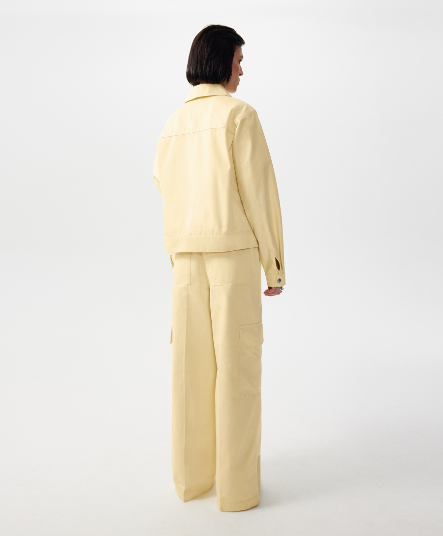 Куртка с рукавами летучая мышь GLVR, цвет: Желтый, 126G24GAC4101 купить онлайн