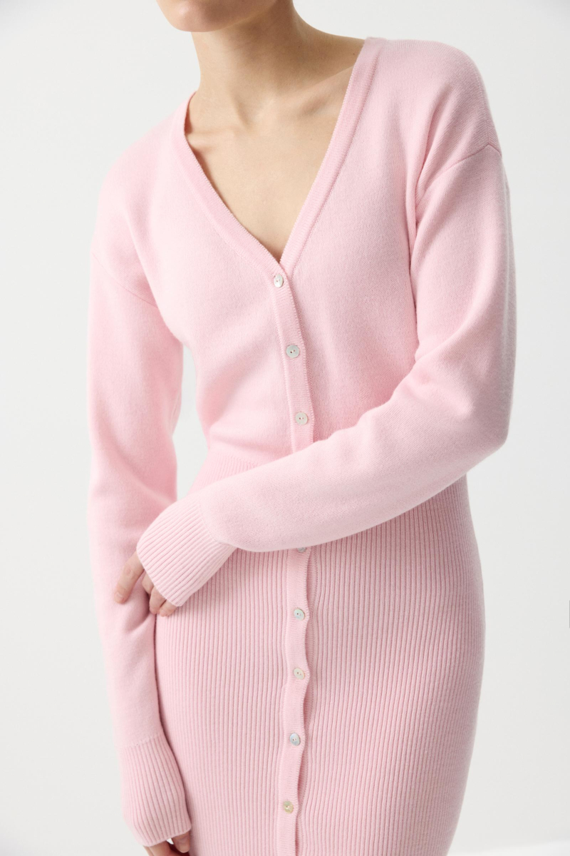 Платье приталенного силуэта с пуговицами Charmstore, цвет: розовый, 306-51898-221 купить онлайн