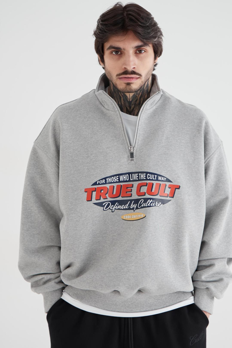 Анорак с принтом CULTBASE, цвет: серый,  купить онлайн