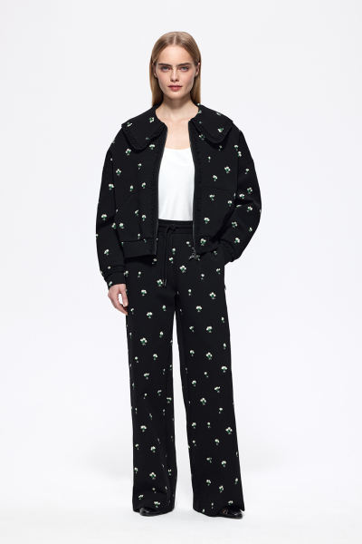 Толстовка на молнии с вышивкой DREAMS BY ALENA AKHMADULLINA, цвет: Черный, 126103160404376/403000 купить онлайн