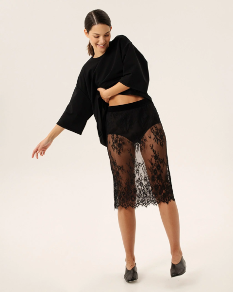 Юбка из кружева