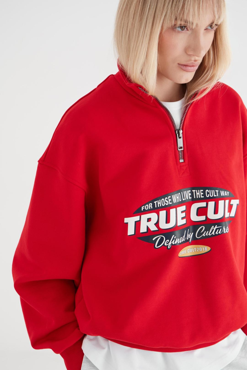 Анорак с принтом CULTBASE, цвет: красный,  купить онлайн