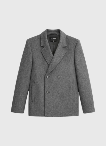 Полупальто-бушлат из шерсти