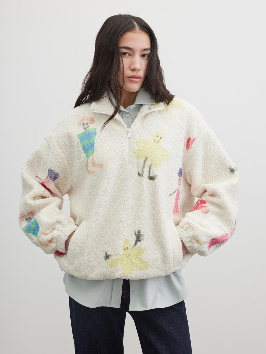 Анорак из флиса Chaika, цвет: белый, SS26AN03-101 купить онлайн