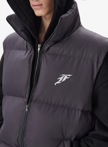 Жилет с объемным силуэтом F | ABLE, цвет: серый, VST-FBL-STBLNW-GRPHT купить онлайн