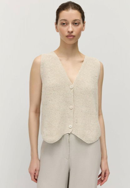 Жилет на пуговицах из переработанного хлопка