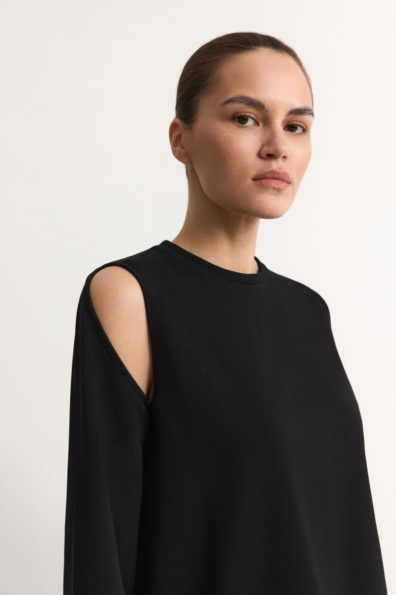 Лонгслив из смесового хлопка TOPTOP, цвет: Черный, TT.025.12361.902 купить онлайн