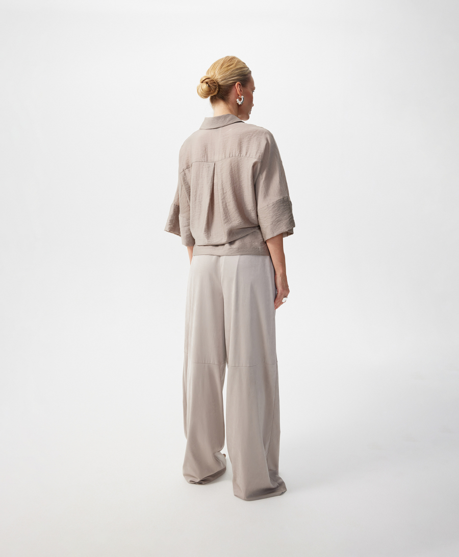 Блузка с коротким рукавом оверсайз GLVR, цвет: серый, 126G22GAC2230 купить онлайн