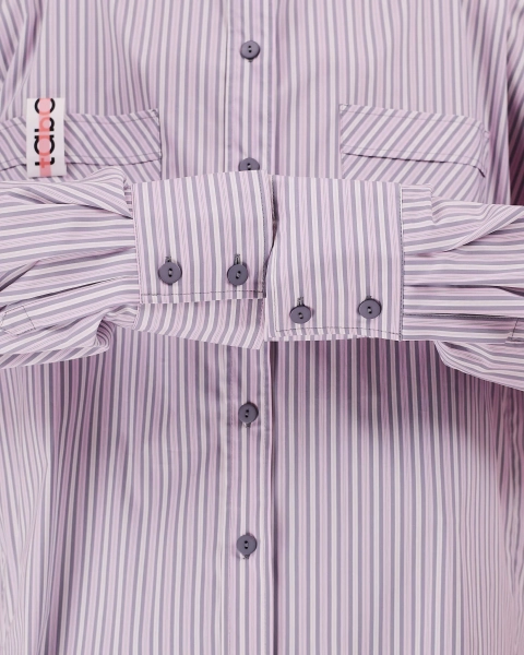 Рубашка макси оверсайз #33 TABOO, цвет: серый, Rub33 купить онлайн