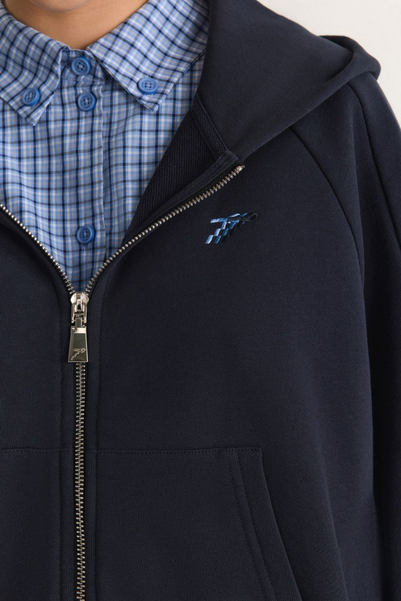 Худи из 100% хлопка TOPTOP, цвет: синий, TT.054.17670.620 купить онлайн