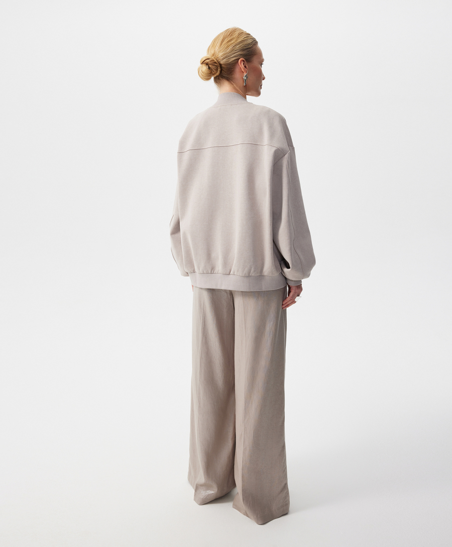 Толстовка-бомбер GLVR, цвет: серый, 126G22GAC1608 купить онлайн