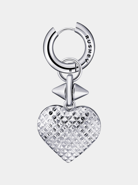 Моносерьга с сердцем