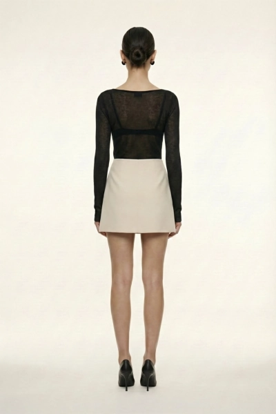 Юбка мини из костюмной ткани REFERT, цвет: белый, 07-4076/2-2511 купить онлайн