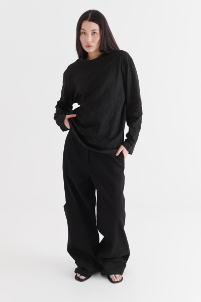 Лонгслив «Бумага» CULTBASE, цвет: Черный,  купить онлайн