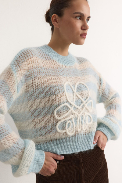 Джемпер-паутинка TOPTOP, цвет: голубой, TT.050.18824.601 купить онлайн