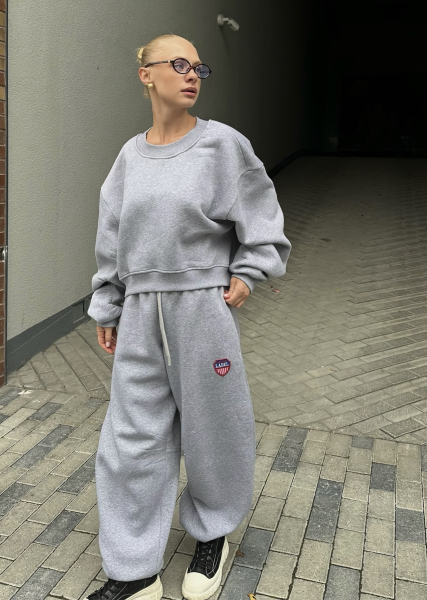 Свитшот Fleece GREY Label .B, цвет: grey, Tp.02.4.360/3GR купить онлайн Свитшот Fleece GREY Label .B, цвет: grey, Tp.02.4.360/3GR купить онлайн
