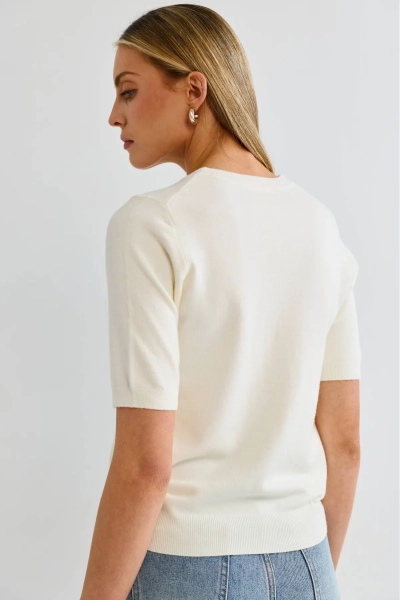 Футболка трикотажная Erist store, цвет: белый, НФ-00003199 купить онлайн