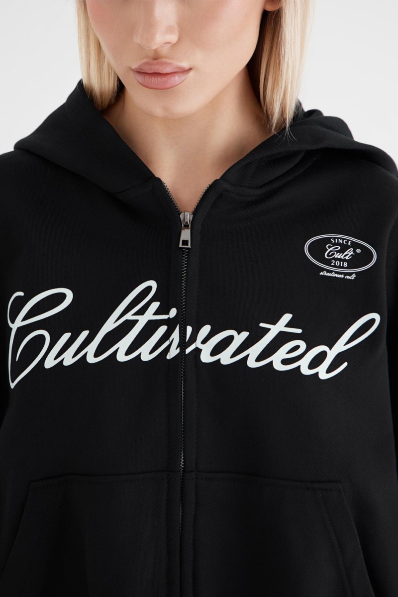 Худи на молнии «Город» CULTBASE, цвет: Черный,  купить онлайн