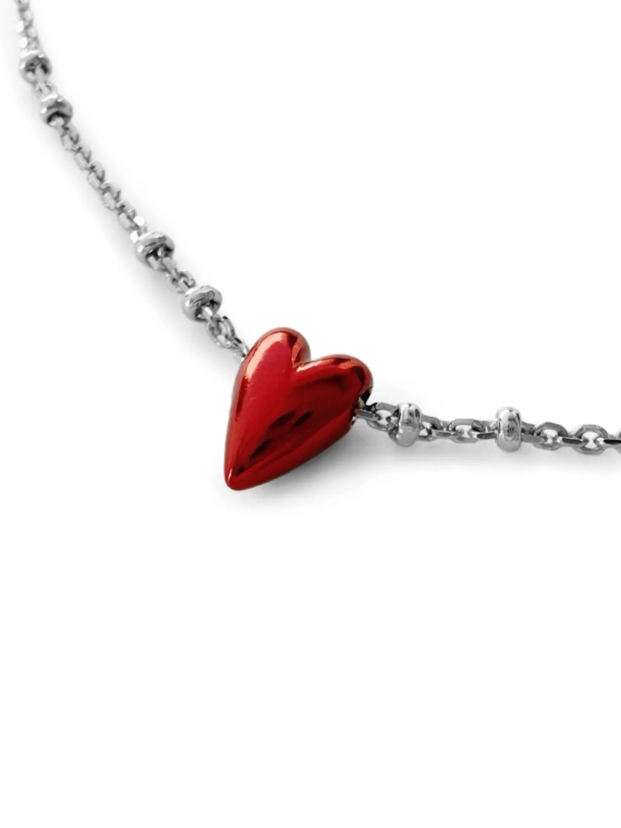 Серебряное колье на цепочке «Валентина полюбила» SBLESKOM, цвет: Серебряный, 122237 купить онлайн