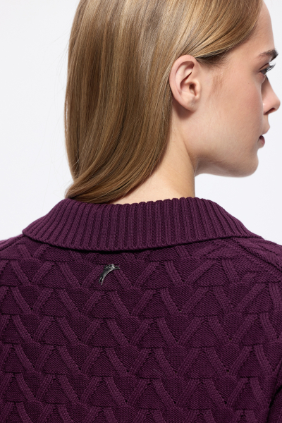 Джемпер вязаный женский DREAMS BY ALENA AKHMADULLINA, цвет: фиолетовый, 126104140304558/112000 купить онлайн