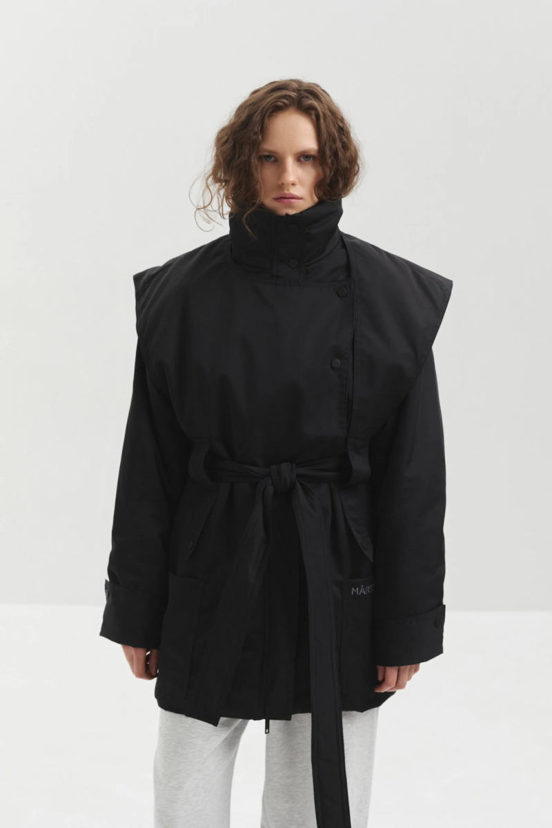 Куртка с воротником-стойкой