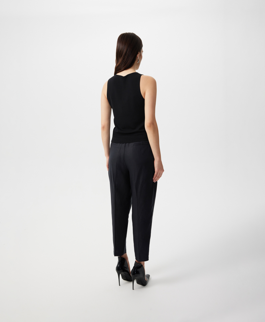 Топ полуприлегающего силуэта GLVR, цвет: Черный, 126G21GAC3807 купить онлайн