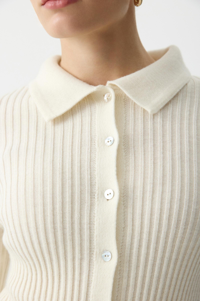 Джемпер-поло с пуговицами Charmstore, цвет: белый, 303-49598-111 купить онлайн