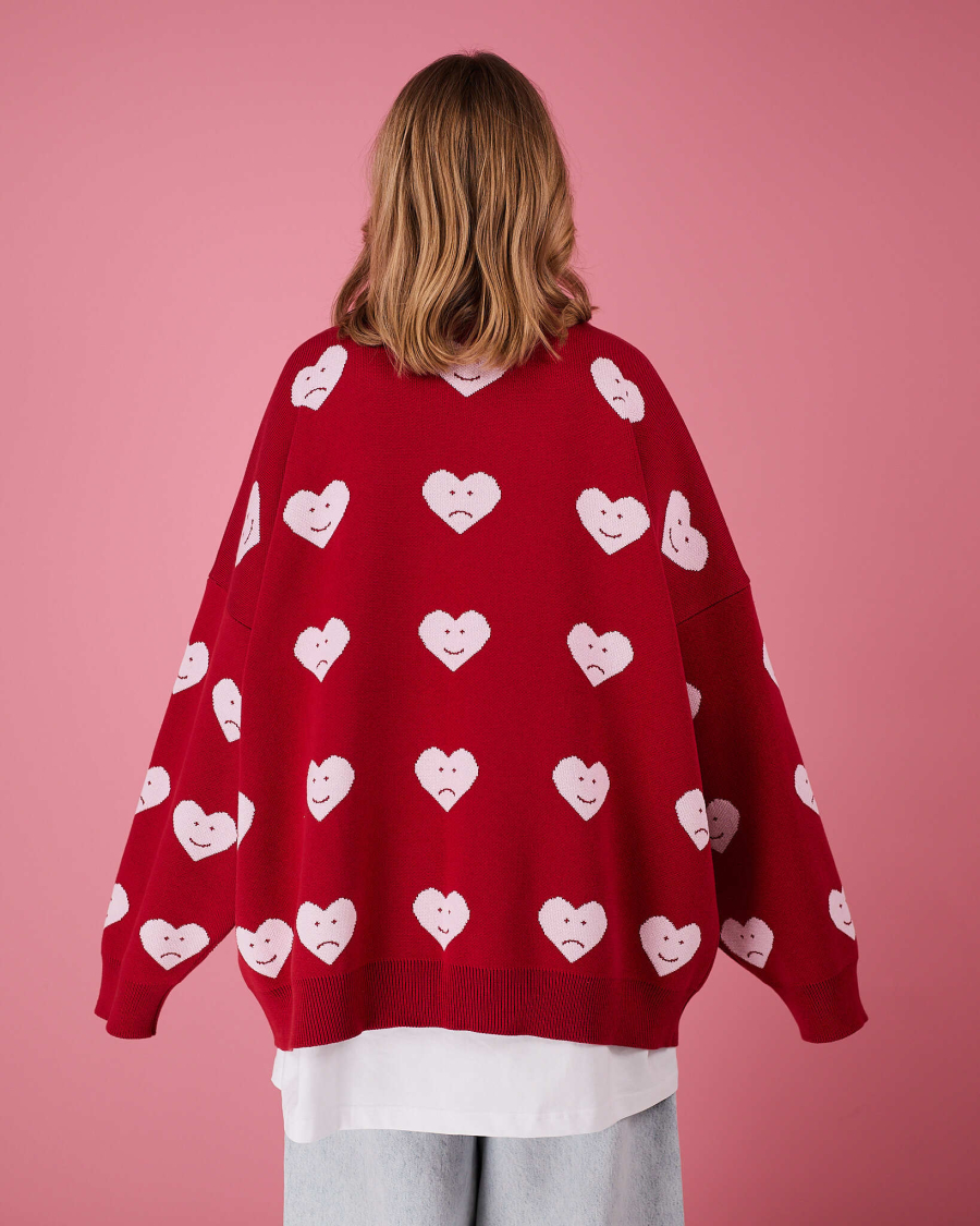 Свитер Сердце 24/7 TABOO, цвет: красный, SVHeart купить онлайн
