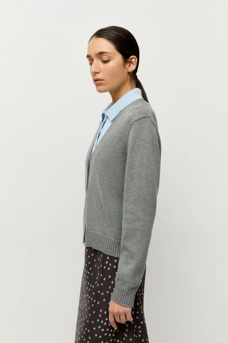 Кардиган из хлопка 2 в 1 AROUND, цвет: мультиколор, 259_26C015 купить онлайн