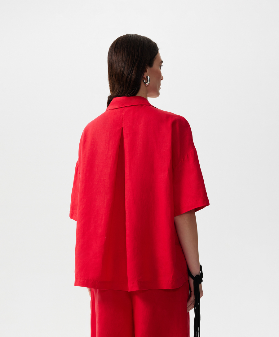 Блузка с коротким рукавом GLVR, цвет: красный, 126G25GAC2213 купить онлайн