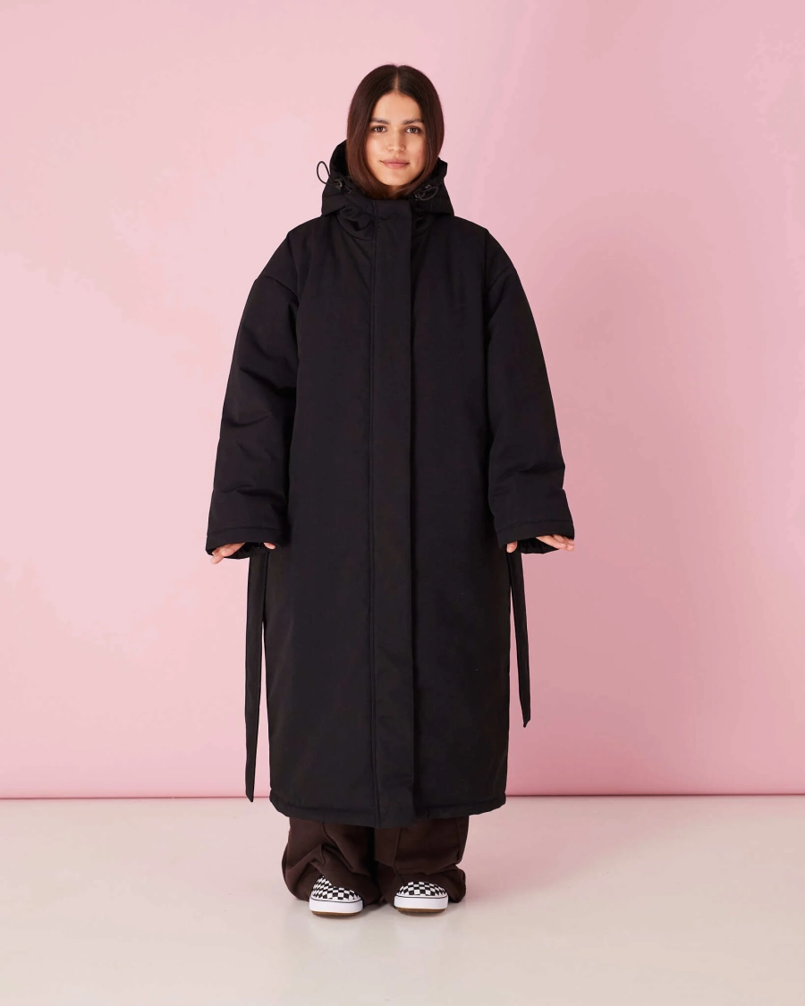 Плащ черный зима TABOO, цвет: Черный, PLBLACK купить онлайн