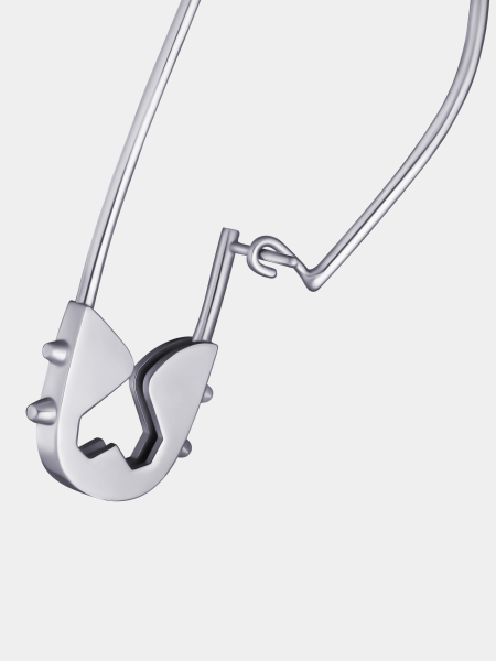 Акцентная моносерьга RUSHEV, цвет: Серебряный, RSHV_N25_MN11 купить онлайн