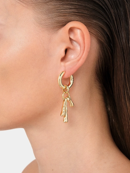 Моносерьга с каплями RUSHEV RSHV_SS25_EA3G купить онлайн