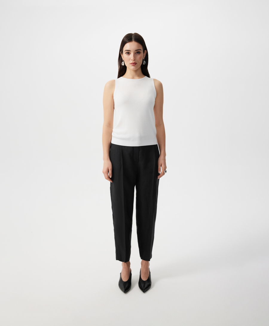 Топ полуприлегающего силуэта GLVR, цвет: белый, 126G21GAC3805 купить онлайн