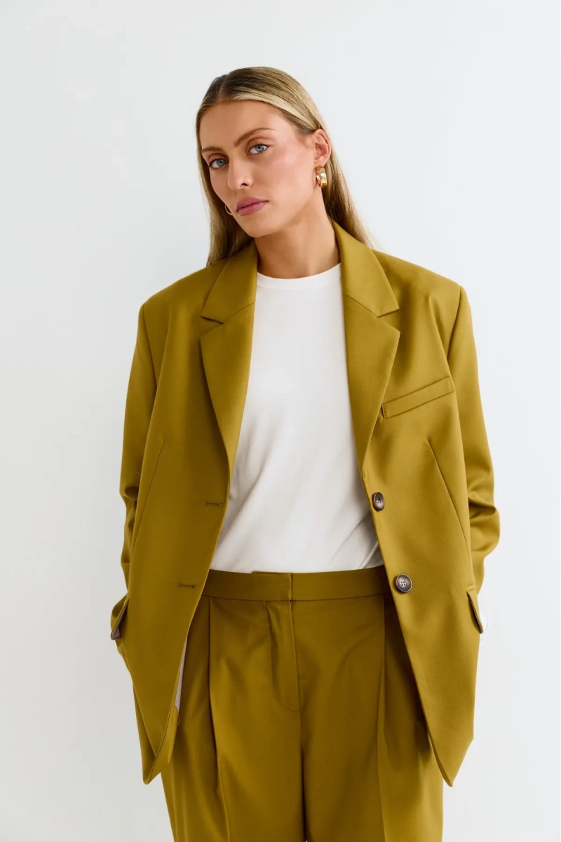 Жакет оверсайз Erist store, цвет: зеленый, НФ-00003088 купить онлайн