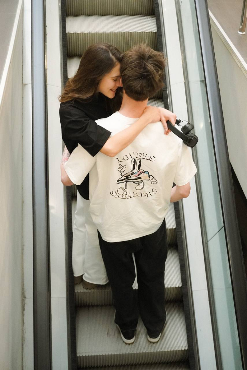 Футболка SHVETSOV STORE x LOVERS shvetsov store, цвет: бело-черный,  купить онлайн