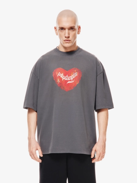 Футболка оверсайз с принтом p.p.s., цвет: серый, 1039.01.00.GRY купить онлайн