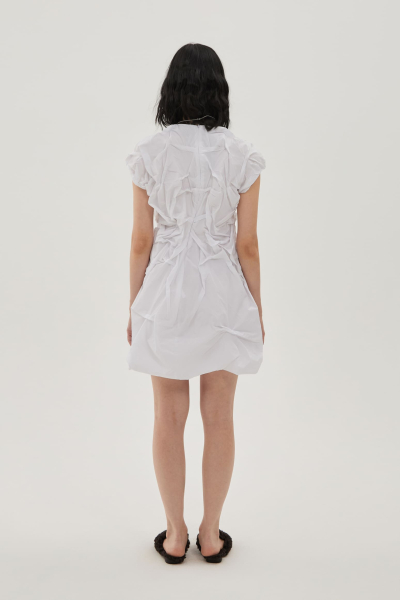Платье мятое UNKE, цвет: белый, 2601D007P_WH купить онлайн